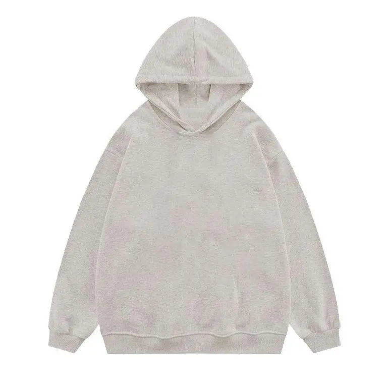 Plain Oversized Hooded Sweatshirts in Three Colours