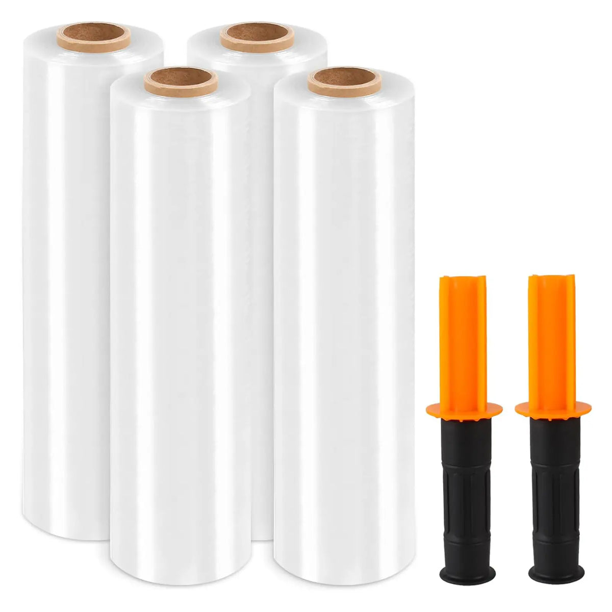 Clear Stretch Wrap Rolls with Hand Grips