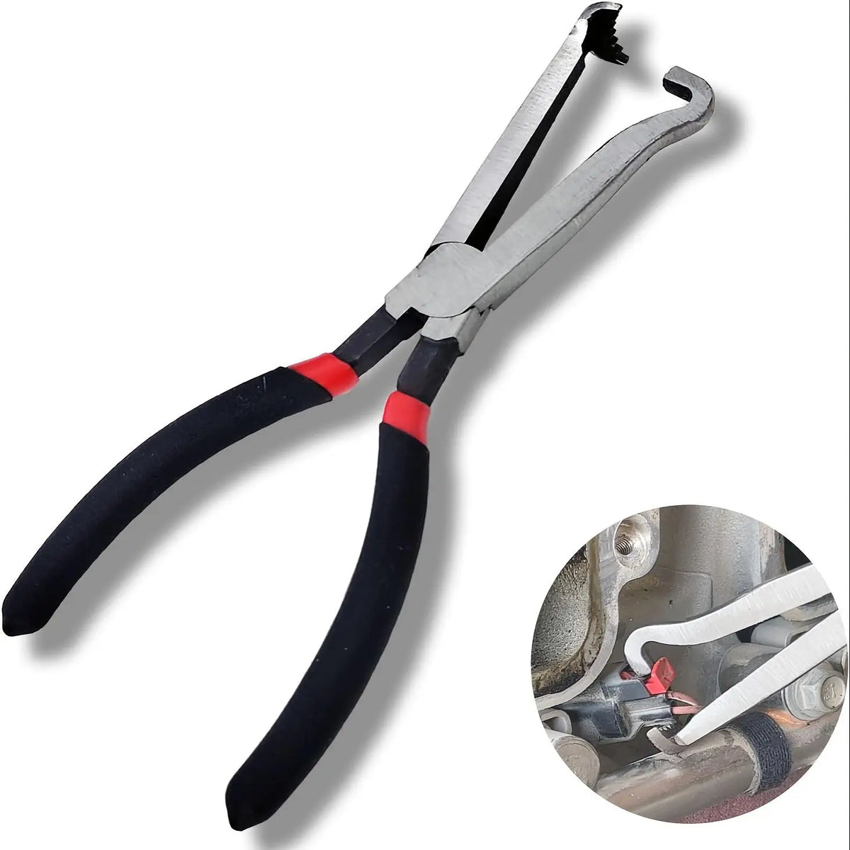 Two Piece Hose Clamp Pliers with Black Grips