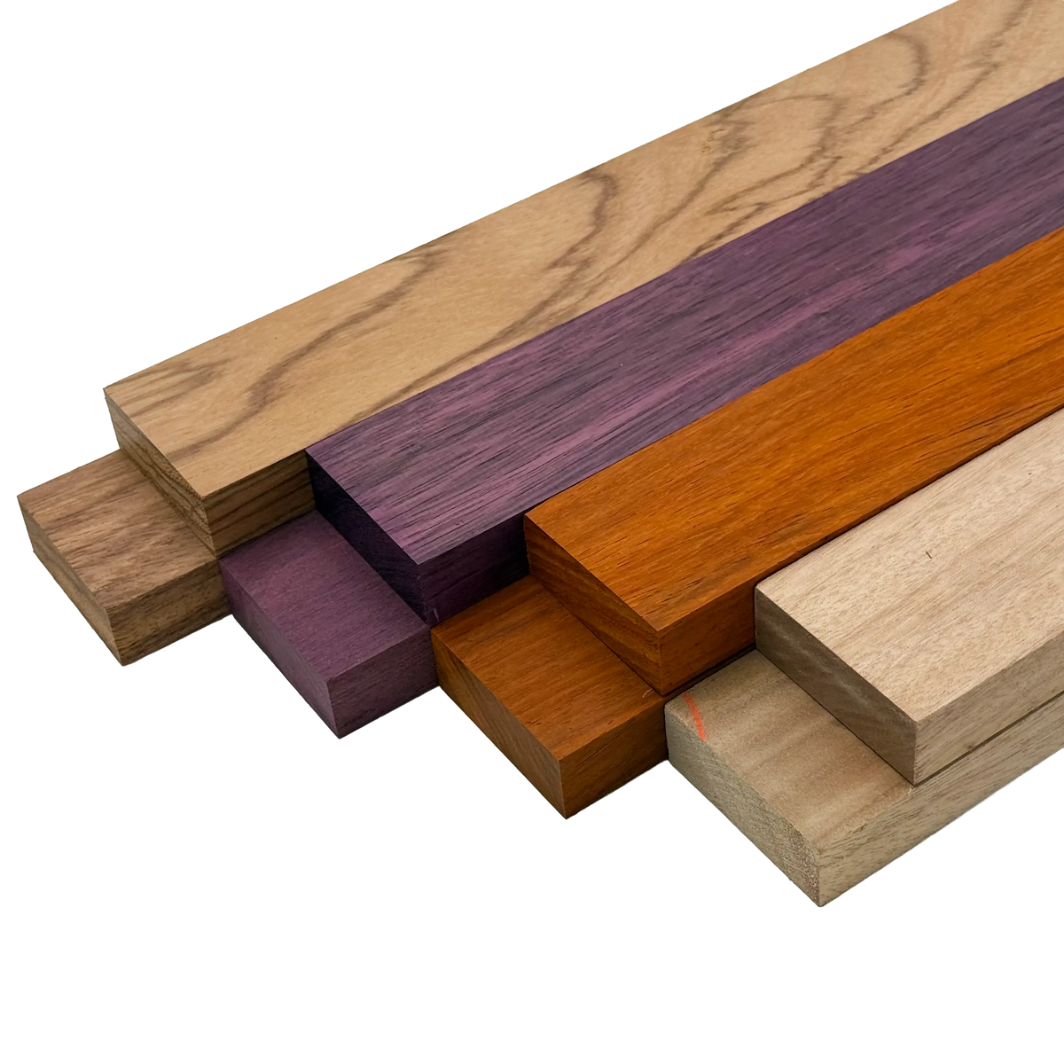 Assorted Hardwood Boards in Mixed Natural Colors