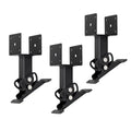 Black Steel Adjustable Post Support Brackets