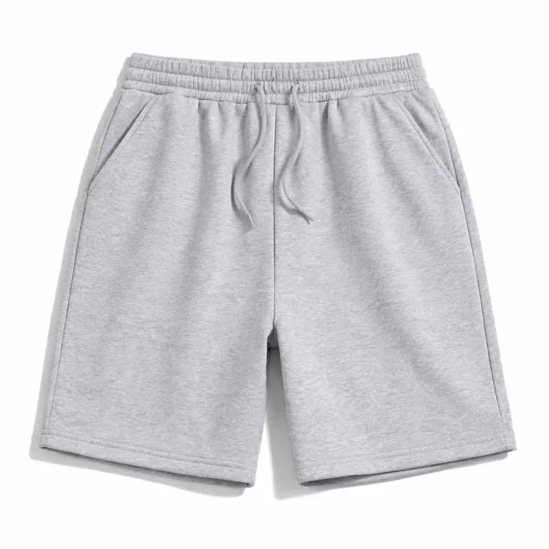 Black and Gray Drawstring Sweat Shorts Two Pack