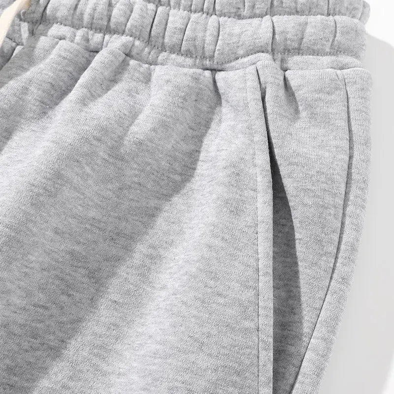 Black and Gray Drawstring Sweat Shorts Two Pack