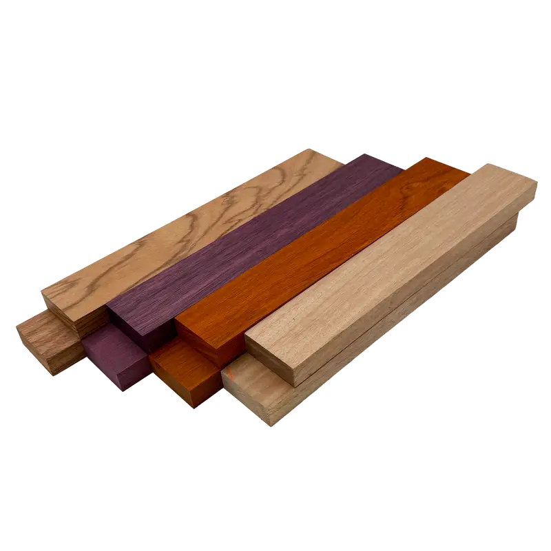 Assorted Hardwood Boards in Mixed Natural Colors
