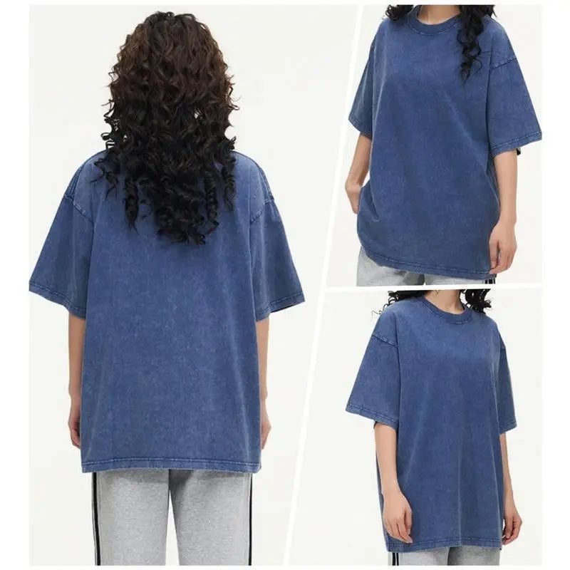 Washed Oversized Cotton Tees in Three Colours
