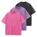 Washed Short Sleeve Crew Neck Tee Three-Pack